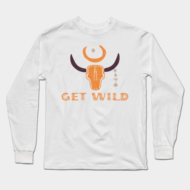 Get Wild Long Sleeve T-Shirt by Vintage Dream